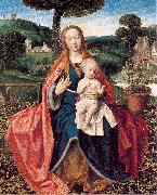 PROVOST, Jan The Virgin and Child in a Landscape oil on canvas